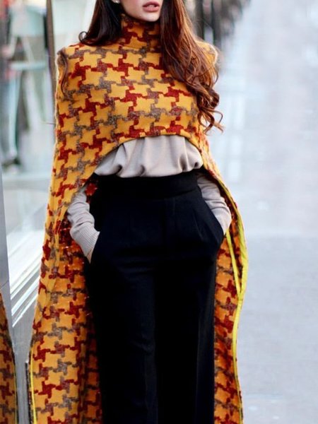 

Daily Regular Fit High Neck Sweater, As picture, Pullovers