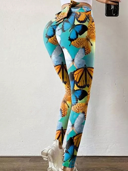 

Women's Athletic Sexy Polyester Yoga Pants Fitness & Yoga, Multicolor, Pants