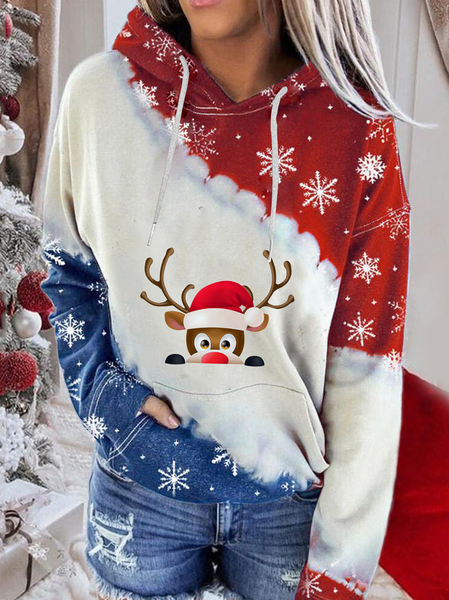 

Casual Loosen Cotton Sweatshirt, White, Hoodies & Sweatshirts