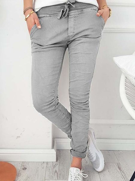 

Regular Fit Pants, Gray, Pants