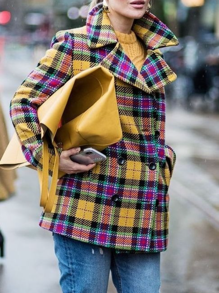 

Winter Long sleeve Elegant Loosen Daily Outerwear, As picture, Coats