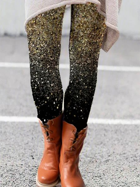 

Christmas Xmas Plus Size Printed Pants, As picture, Leggings
