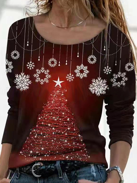 

Casual Cotton Shirts & Tops, Red, Tops