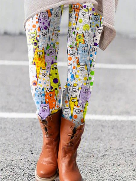 

Pants, White, Leggings