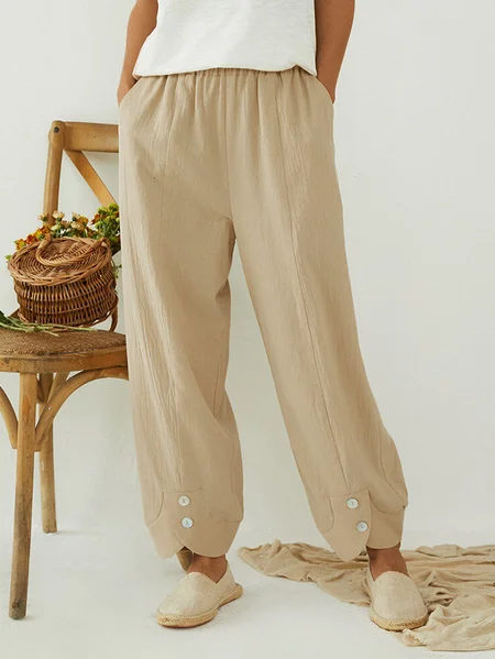 

Cotton Basics Pants, Tan, Pants
