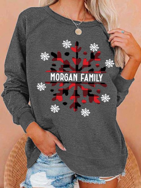 Gray Loosen Crew Neck Casual Sweatshirts, Hoodies & Sweatshirts
