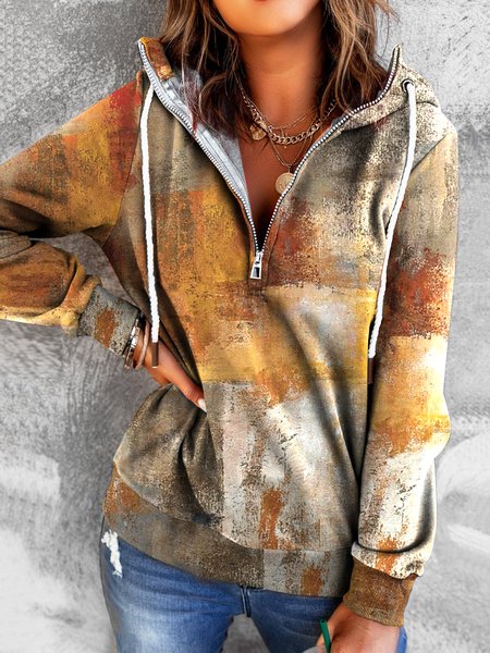 

Casual Hooded Sweatshirt, Khaki, Hoodies & Sweatshirts
