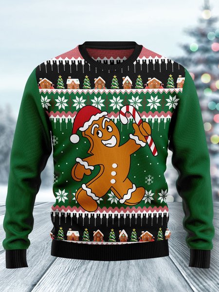 

Crew Neck Long Sleeve Vintage Shirts & Tops, As picture, T-shirt