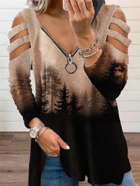 

Casual Cotton Shirts & Tops, Cameo brown, Tops