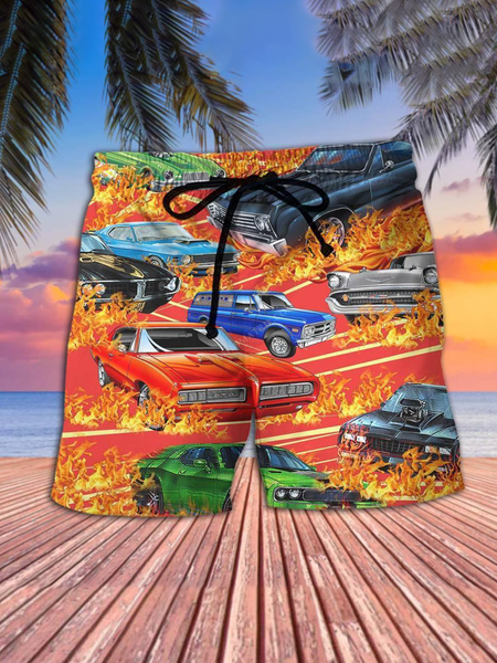 

Car Pants, As picture, Men's shorts