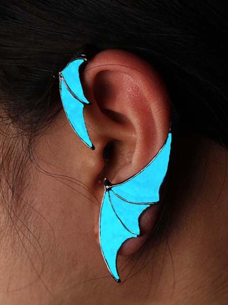 

Personality Wing Luminous Ear Cuff, As picture, Earrings