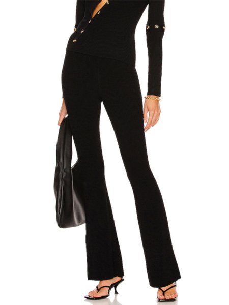 

Lady Regular Fit Solid Pants, Black, Straight Leg Pants