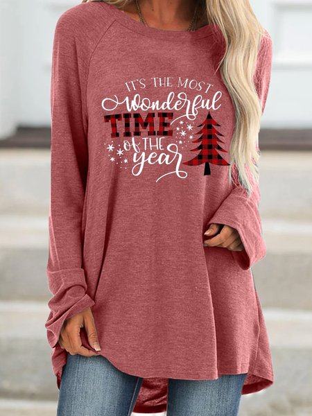 

It Is The Most Wonderful Time Of The Year Casual Shirts & Tops, Red, Dresses