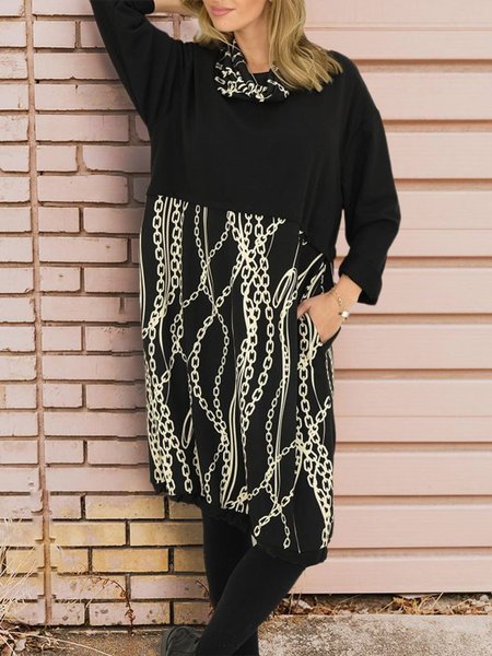 

Loosen Casual Off Shoulder Dresses, Black, Casual Dresses