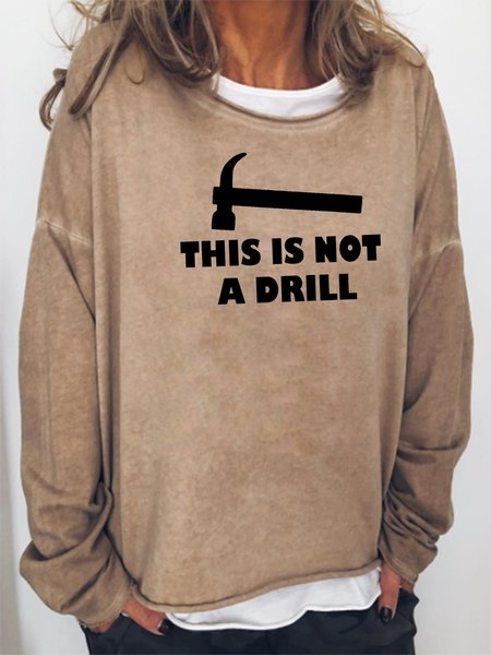 

For Crazy Gift Sweatshirt, Khaki, Hoodies&Sweatshirts