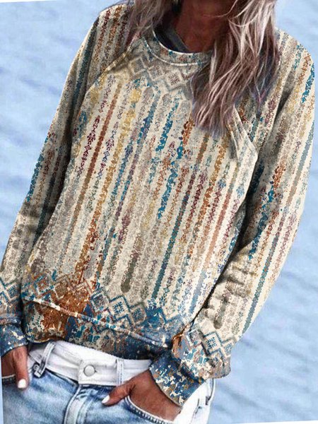 

Cotton Blends Loosen Sweatshirt, Apricot, Hoodies & Sweatshirts