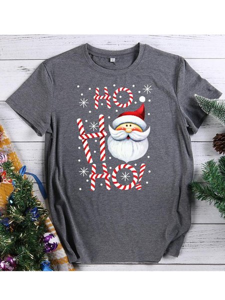 

HO HO HO Merry Christmas T-Shirt, Light gray, T-shirts