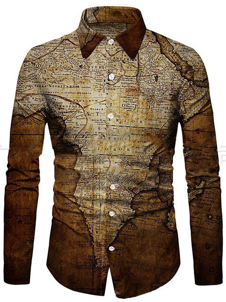 

Casual Shirt Collar Shirts & Tops, Coffee, Shirt