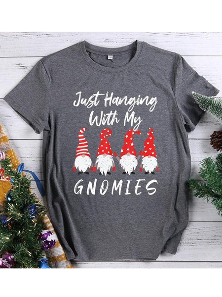 

Just Hanging With My Gnomies T-Shirt, Light gray, T-shirts