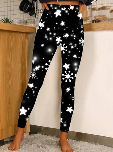 

Star Cotton Blends Skinny Pants, Black, Leggings