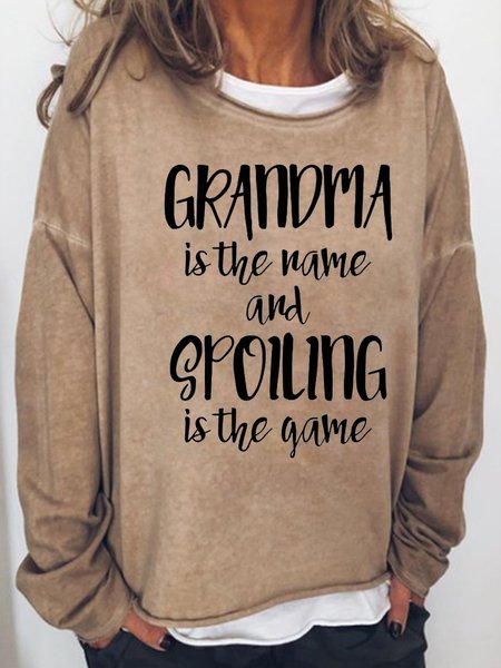 

Grandma Casual Sweatshirt, Light brown, Hoodies&Sweatshirts