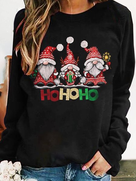 

Christmas Snowman Crew Neck Sweatshirt, Black, Hoodies & Sweatshirts