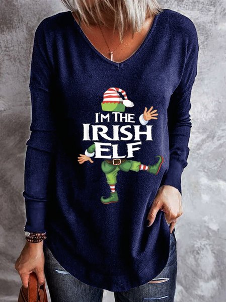 

Im The Irish Elf Christmas Xmas Shirts & Tops, Blue, Hoodies&Sweatshirts