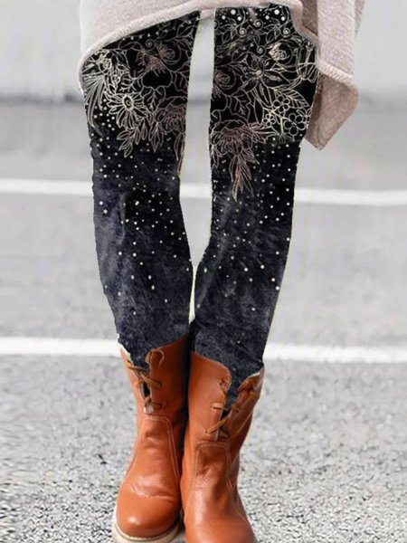 

Regular Fit Pants, Multicolor, Leggings