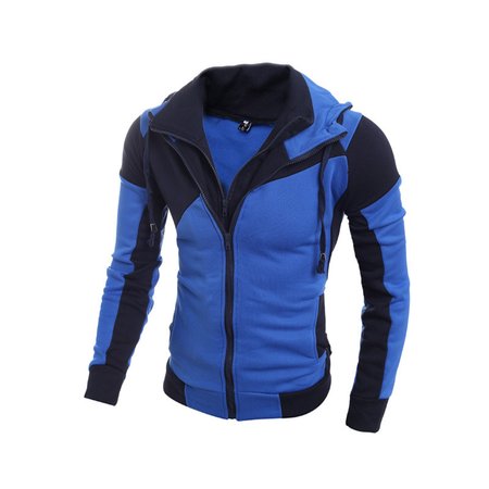 

Casual Hooded Long Sleeve Sweatshirt, Navy blue, Hoodies