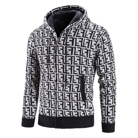 

Casual Long Sleeve Hooded Sweater, Light gray, Outerwear