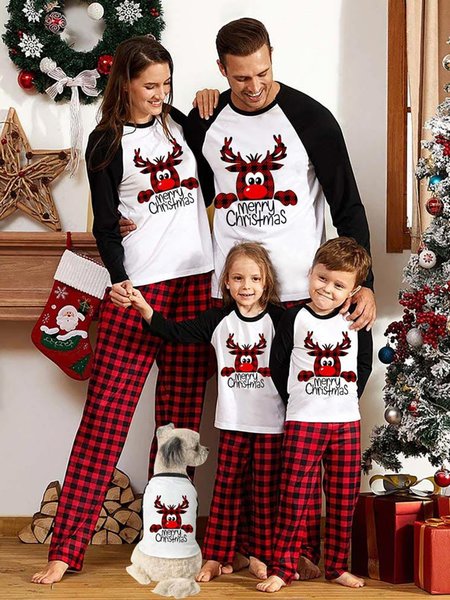 

Family Matching Christmas Pajamas Sets, Red, Suits