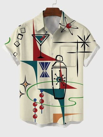 

Shirt Collar Party Shirts & Tops, Red, Shirts ＆ Blouse