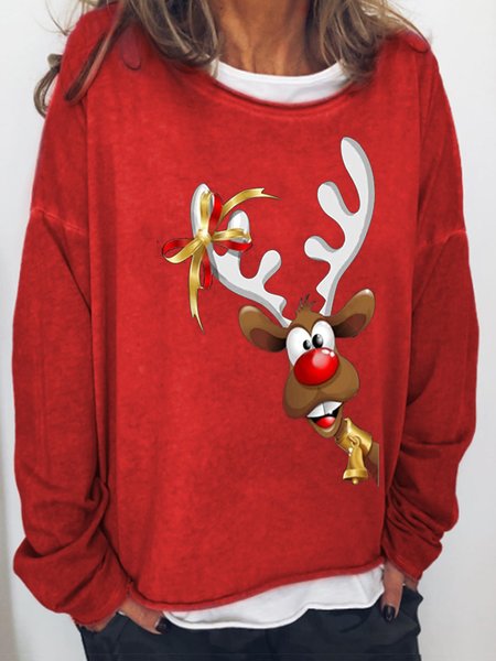 

Ugly Christmas Casual Sweatshirts, Red, Hoodies&Sweatshirts