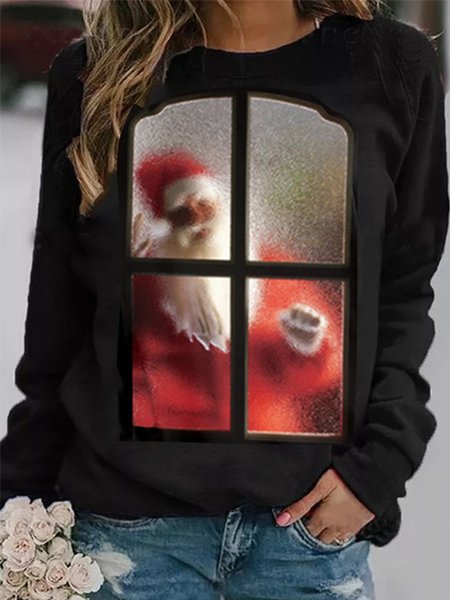 

Vintage Christmas Snowman Shirts & Tops, Black, Long sleeve tops