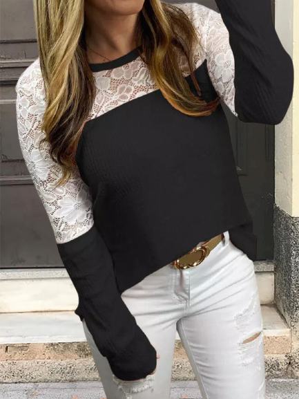 

Regular Fit Elegant Shirts & Tops, Black, Long sleeve tops