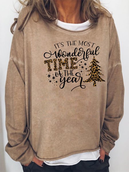 Christmas Sweatshirt, Khaki, Hoodies&Sweatshirts