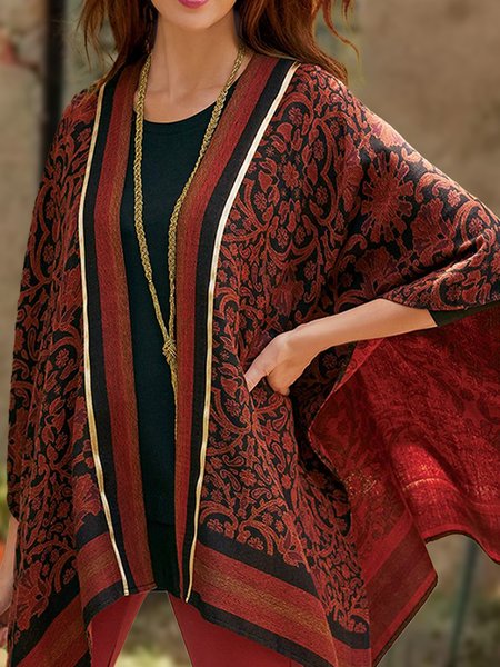 

West Styles/Cows Tribal Outerwear, Gray-brown, Outerwear