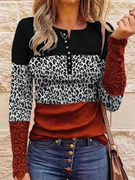 

Girocollo Casuale Top, Come immagine, Blouses & Shirts