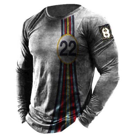 

Vintage Cotton Long Sleeve T-shirt, Color2, T-shirt