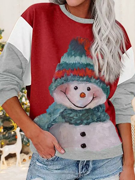 

Crew Neck Casual Cartoon Sweatshirt, Multicolor, Sweatshirts & Hoodies