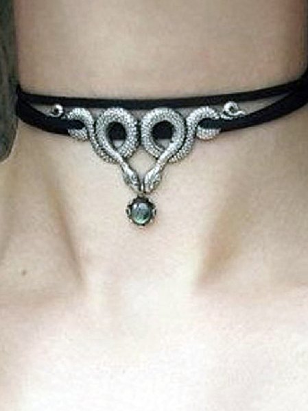 Personality Retro Snake Choker, As picture, Necklaces