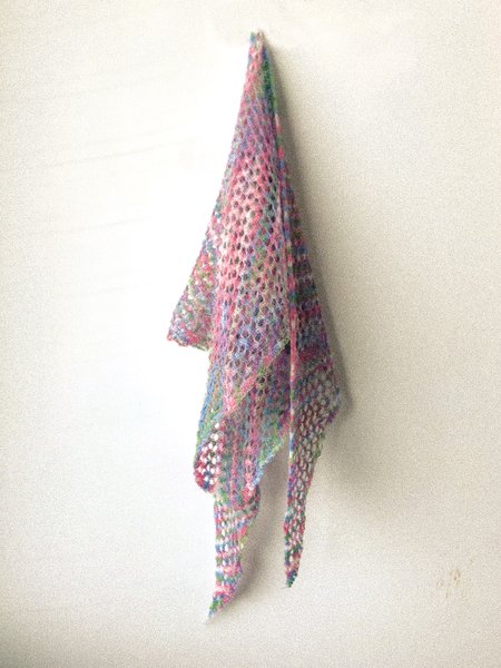 Crocheted Gradient Shawl, As picture, Scarves & Gloves