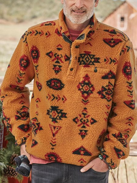 

Long Sleeve Cotton Sweatshirt, As picture, Sweater