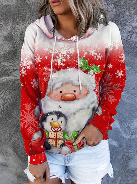

Xmas Satan Reindeer Bear Gift Vintage Sweatshirt, As picture, Hoodies&Sweatshirts