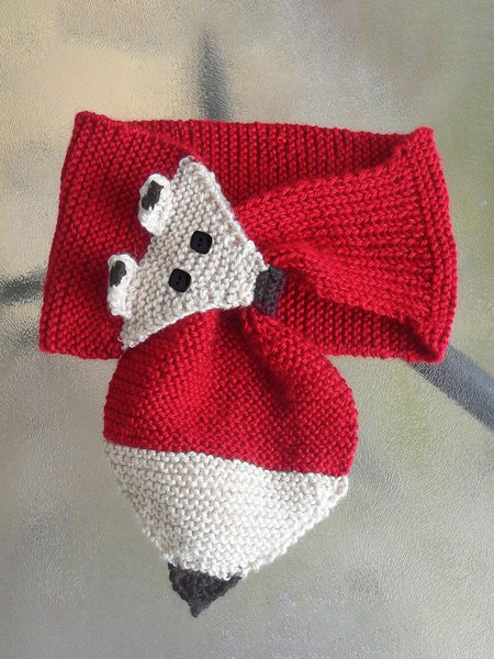 

Fox Animal Warm Scarf, As picture, Scarves&Gloves