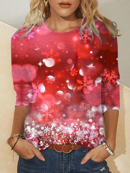 

Christmas Crew Neck Sweatshirt, Red, Hoodies&Sweatshirts