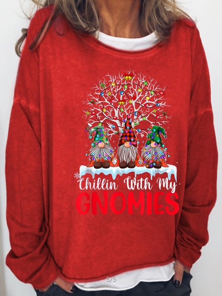 

Christmas Casual Sweatshirt, Red, Hoodies&Sweatshirts