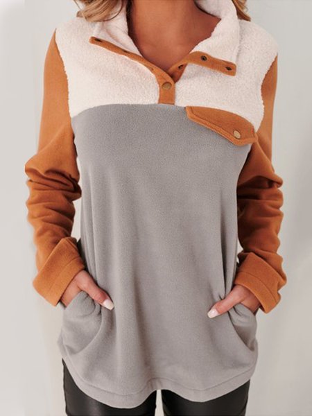 

Casual Regular Fit Sweatshirt, Light gray, Hoodies & Sweatshirts