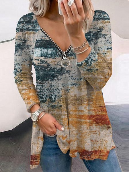 

Abstract Shirts & Tops, Multicolor, Tops