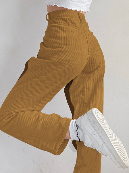 

Color Block Regular Fit Cotton Pants, Brown, Pants